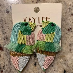 Colorful Bird earrings